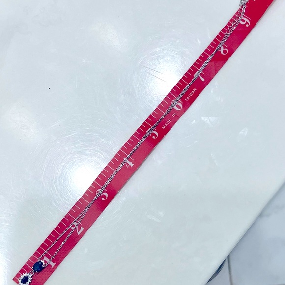 Genuine Sapphires 14KGP Necklace - Picture 5 of 5